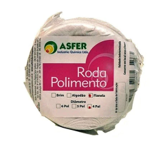 Roda de polimento pano algodao