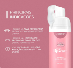 Smart lips care espuma de limpeza labial